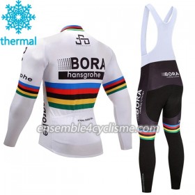 Tenue Maillot M/L + Collant à Bretelles 2017 Bora-Hansgrohe Femme Hiver Thermal Fleece N002